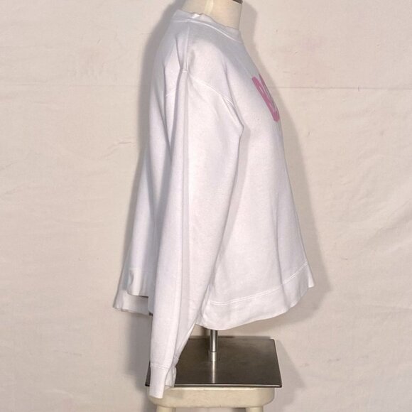 Vintage Boca White Pink Logo Crew Neck Sweatshirt M - Picture 10 of 13